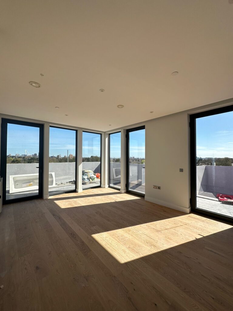 Wembley residential tape & joint / painting decorating 22 flats