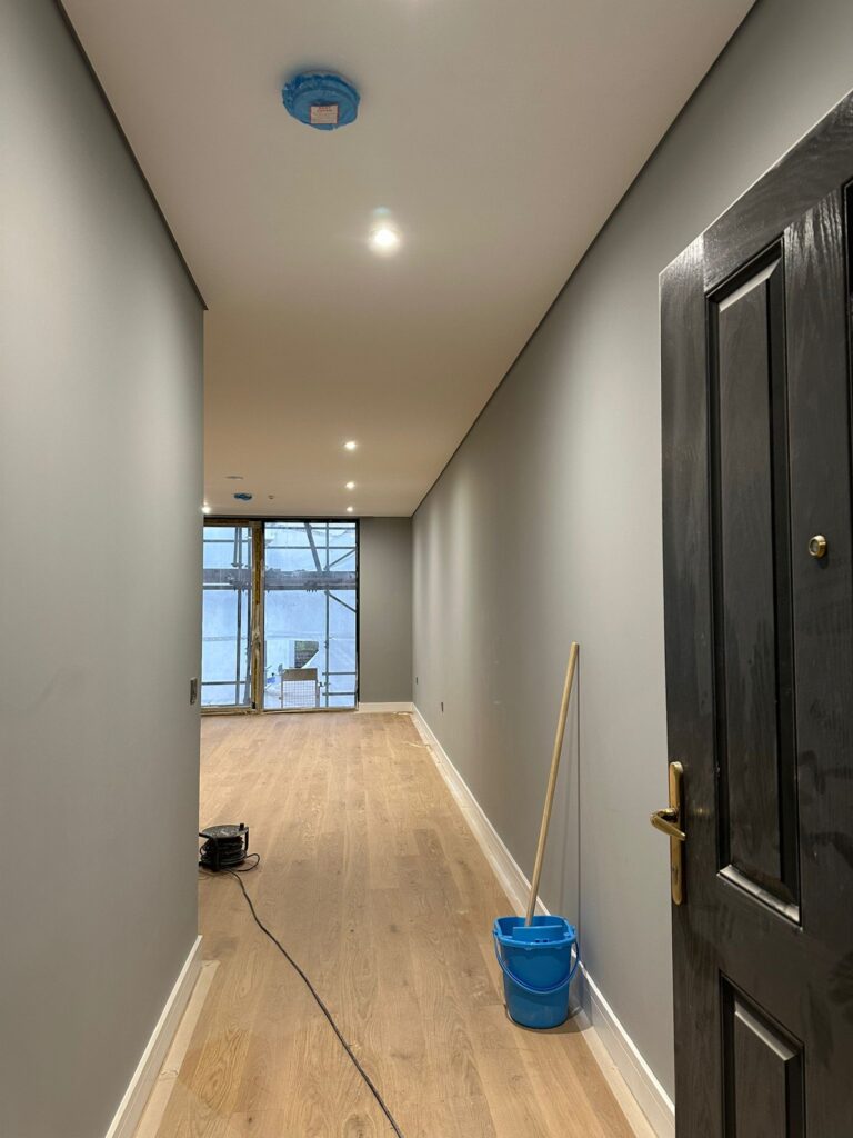 Wembley residential tape & joint / painting decorating 22 flats