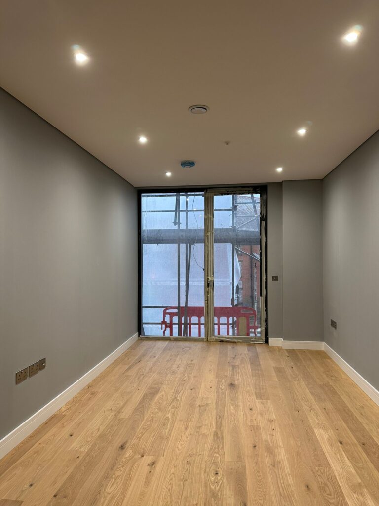 Wembley residential tape & joint / painting decorating 22 flats